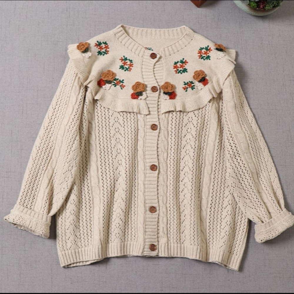 Floral Autumn Cardigan